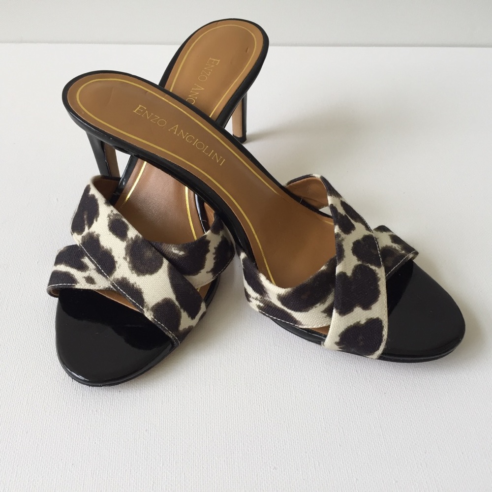 Enzo Angiolini Sandals Leopard Print